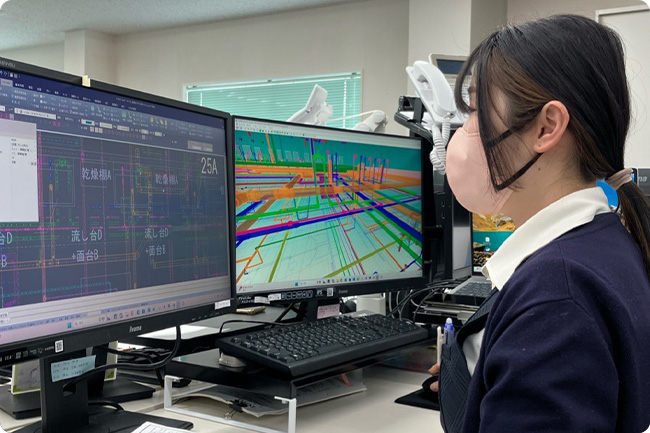 社内にて「３DCAD」を体験してみよう